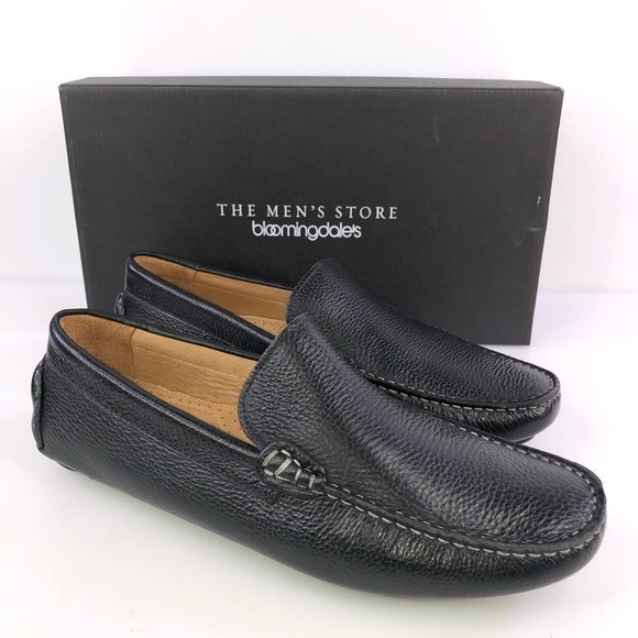 The Men’s Store Bloomingdales Black Leather Venetian Shoes Size 9.5 main image 6